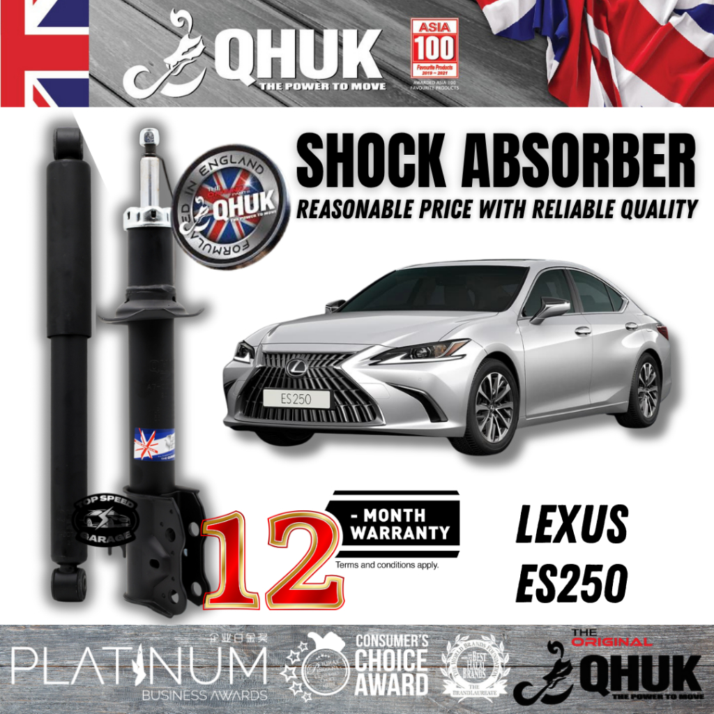 QHUK โช้คอัพแก๊ส ชุดหน้าหลัง - Lexus es250 es300 asv60 avv60