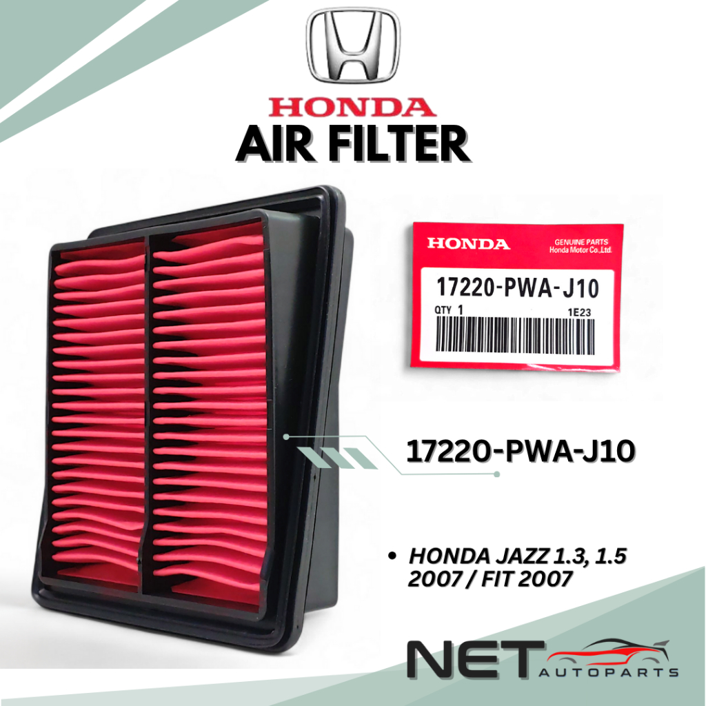 HONDA ENGINE AIR FILTER PENAPIS ANGIN JAZZ 1.3 , 1.5 2007/ FIT 2007 (17220-PWA-J10)