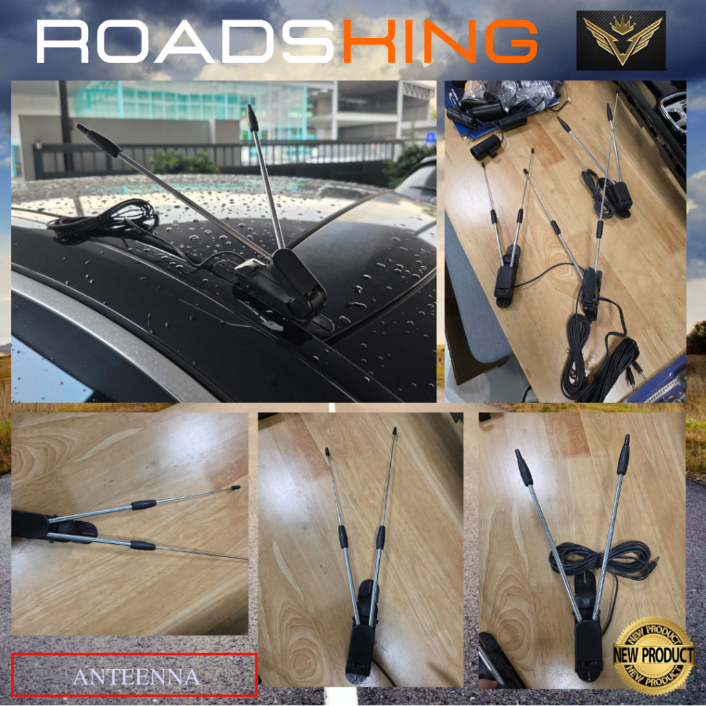 12V รถ ANDROID FM TV ANTENNA BOOSTER พร้อม DIGITAL BODOVD DO-93 UHF - VHF / FM / TV CARBLE WIRE เท่า