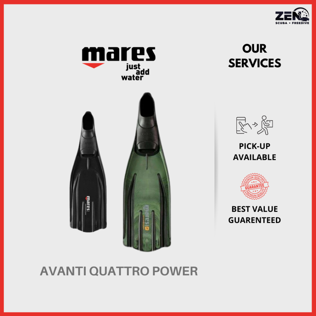 Mares Avanti Quattro Power Fins สําหรับดําน้ําลึก