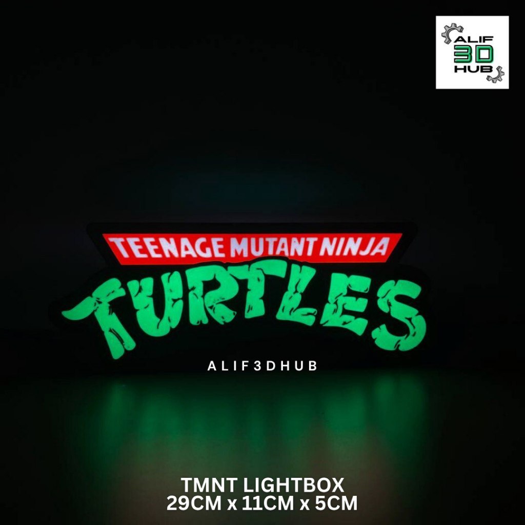 TMNT ของตกแต่งไลท์บ็อกซ์