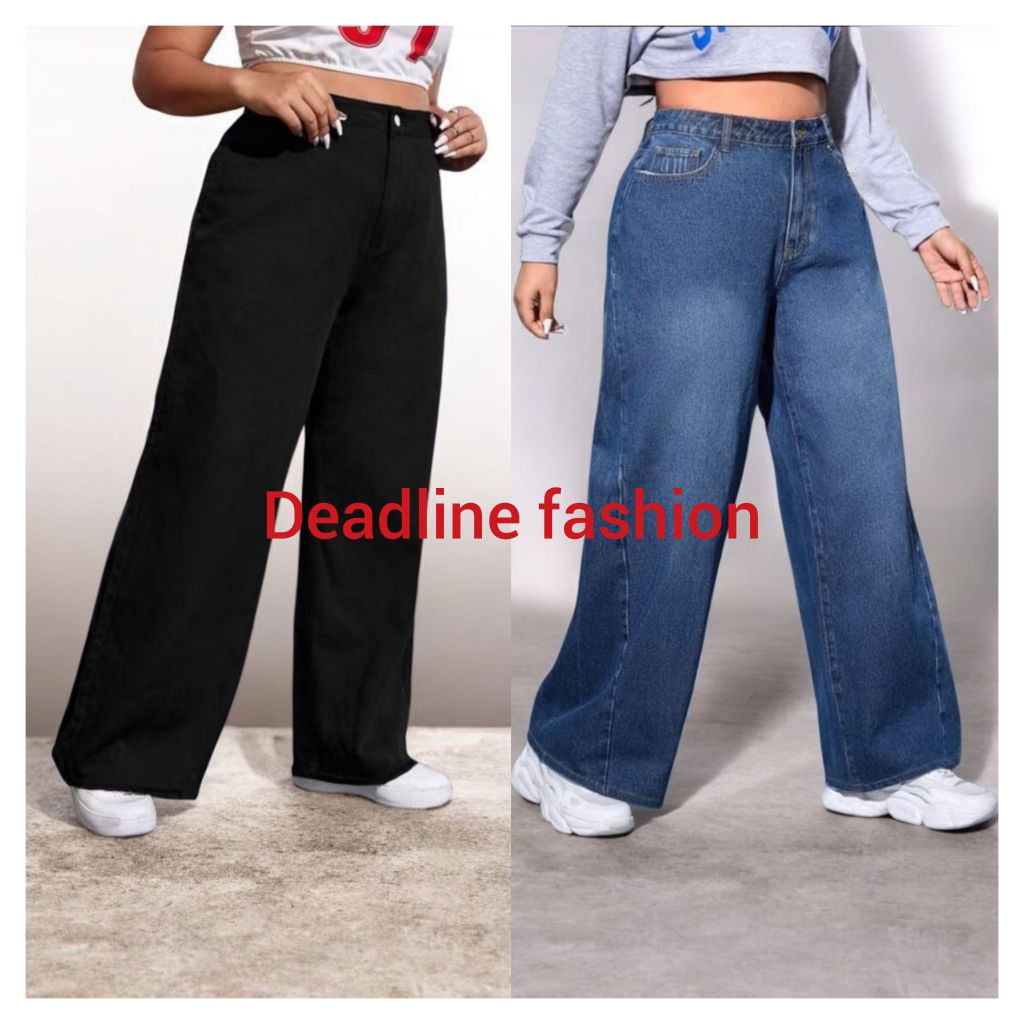 BAGGY PLUS SIZE JEANS 26-50 STRIGHT JEANS STRACHABLE WOMEN JEANS ACID WASH BAGGY JEANS