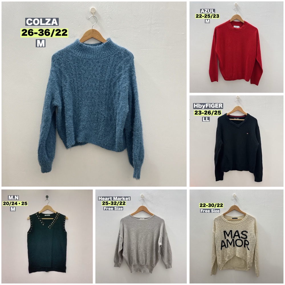Preloved เสื้อไหมพรม/คาร์ดิแกน/เสื้อกันหนาวผู้หญิง MLB ANGELS