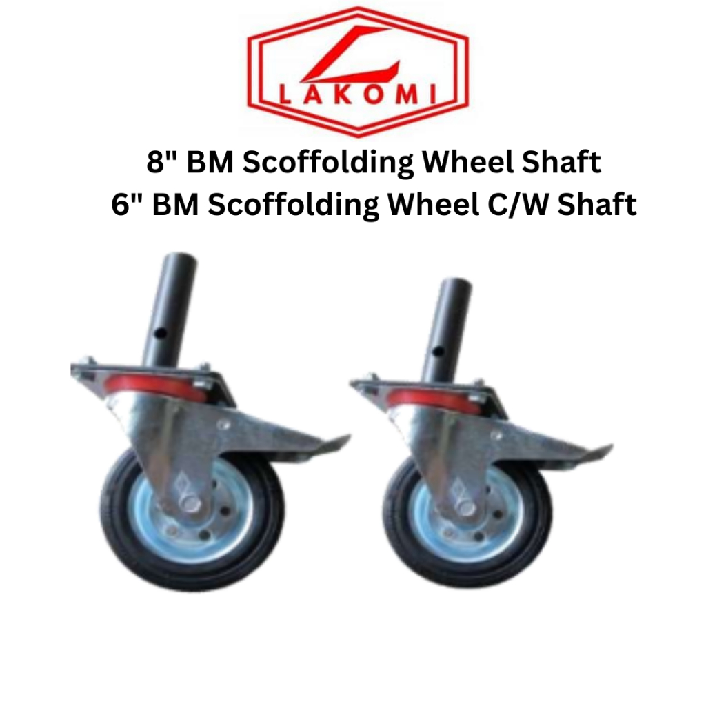 6" BM Scoffolding Wheel มาด้วย Shalf & 8" BM Scoffolding Wheel มากับ Shalf Construction