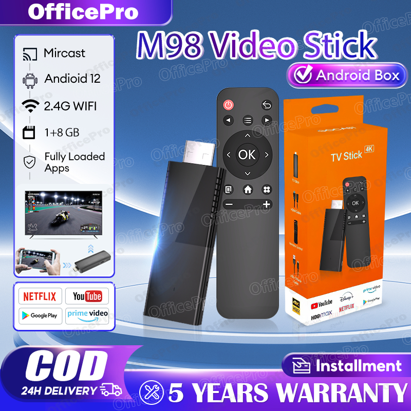 TV Stick 4K YouTube/MYTV/Netflix Qualification Certified 2.4G M98 VIDEO STICK