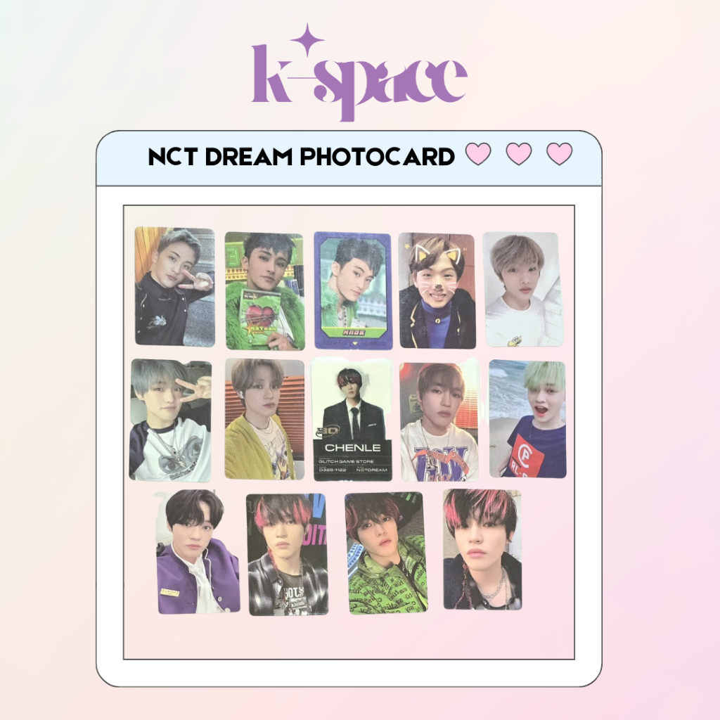 NCT DREAM PHOTOCARD-MARK/CHENLE/JISUNG
