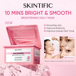 [NO.1 Hot Sale]SKINTIFIC Niacinamide Brightening Daily Mask mask face centella sheet mask brightening facial mask 330ml