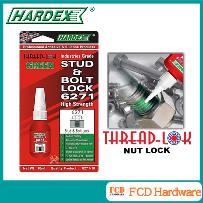 HARDEX 6271 Thread Lock Stud & Bolt Lock - 10ml