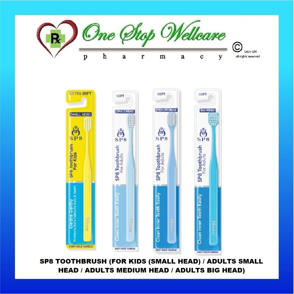 SP8 TOOTHBRUSH (FOR KIDS (SMALL HEAD) / ADULTS SMALL HEAD / ADULTS MEDIUM HEAD / ADULTS BIG HEAD)