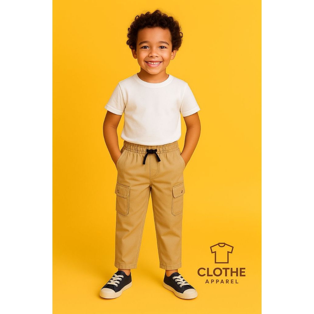 Unisex Kids Cotton Cargo Slack Pant หมวดหมู่: Boys/Girls Casual Pant