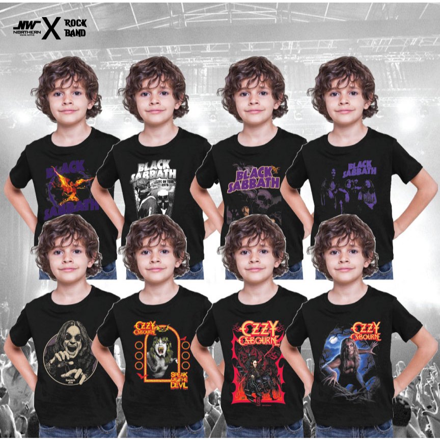 Baju Band Kanak เสื้อยืดเด็กวงคุณภาพระดับพรีเมียม / BLACK SABBATH & OZZY OSBOURNE