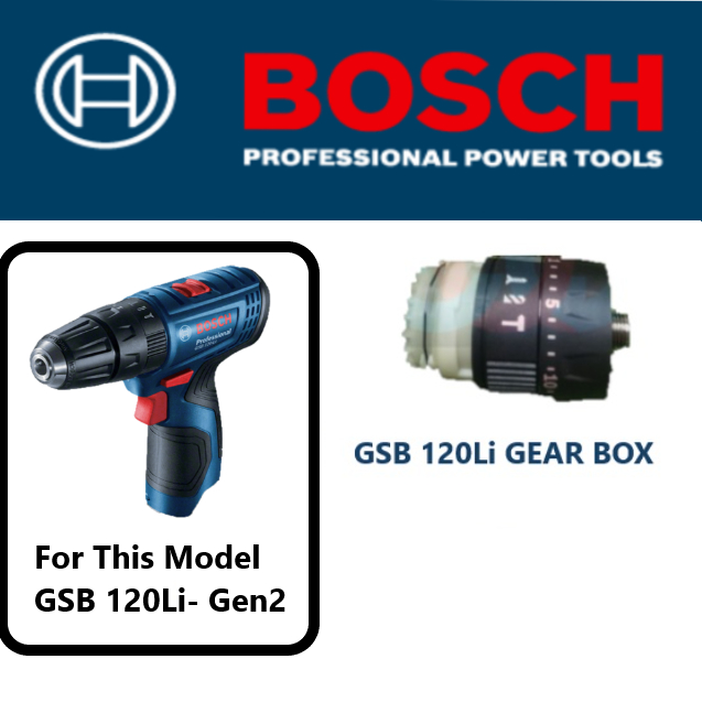 กล่องเกียร์ Bosch สําหรับ GSB120-Li Gen 2 GSB12v-30 GSB120 GSB120Li