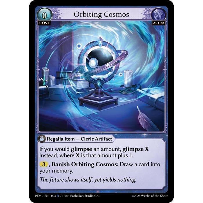 💥 Grand Archive TCG | คอสมอสโคจร (R) | EN-023 การ์ด PTM Single