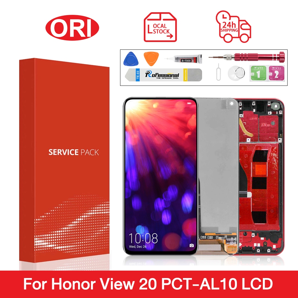 LCD สําหรับ HUAEWI NOVA 4 VCE-L22/HONOR VIEW 20 จอแสดงผล LCD Touch Screen Digitizer Assembly เปลี่ยน