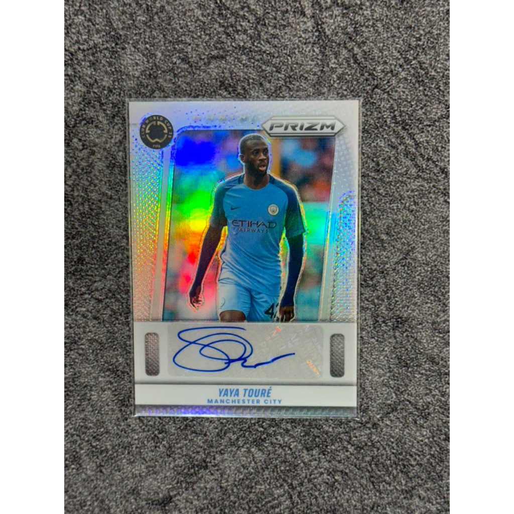 2024-25 Panini Prizm Club World Cup Yaya Toure Autograph /99 Refractor Manchester City Auto