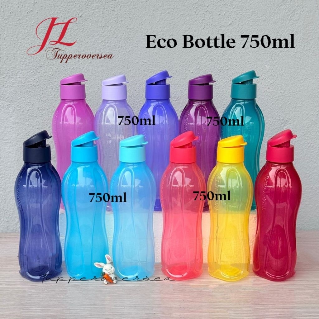 Tupperware Eco Bottle Fliptop 750ml / Groovy Eco Bottle Screw Cap 750ml - (1 ชิ้น)