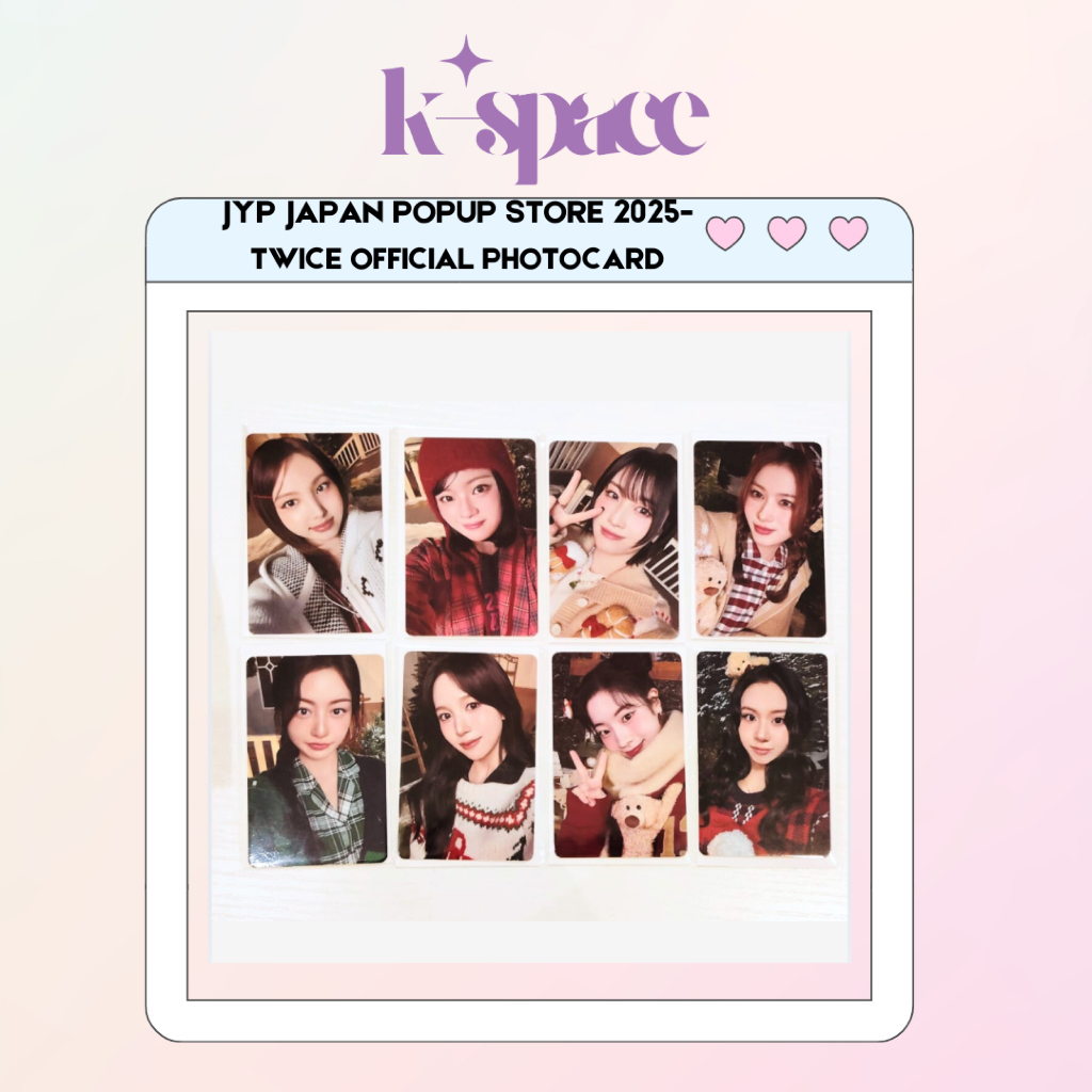 TWICE JAPAN POPUP STORE 2025-TWICE โฟโต้การ์ดอย่างเป็นทางการ
