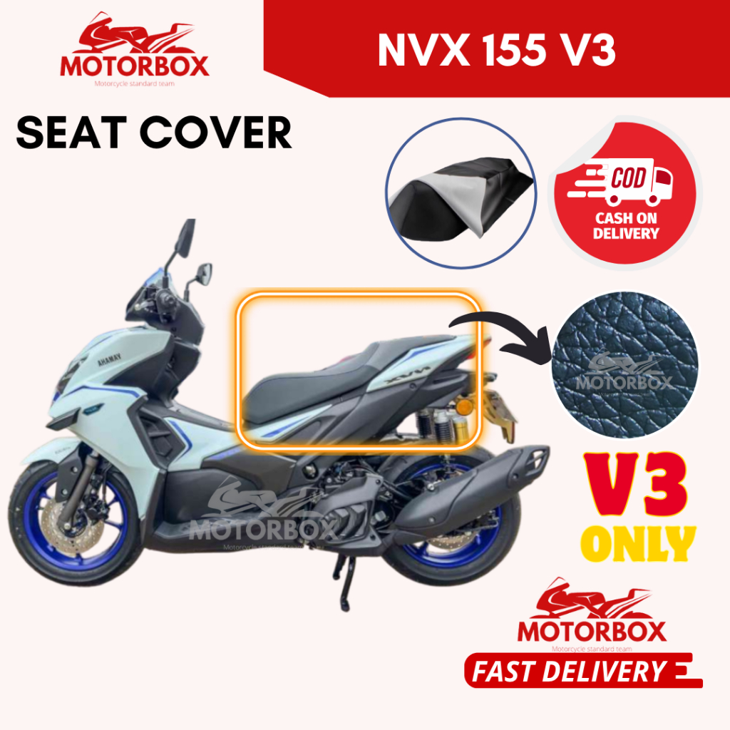 NVX155 V3 2025 ฝาครอบที่นั่ง - NVX 155 V3 เท่านั้น NVX 155CC ABS V3 ฝาครอบหนัง ผ้า NET ที่นั่ง NET