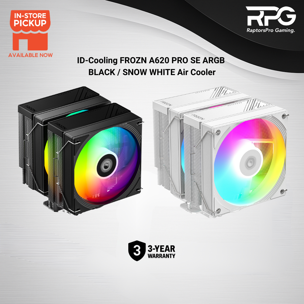 ID-Cooling FROZN A620 PRO SE ARGB BLACK / WHITE Air Cooler