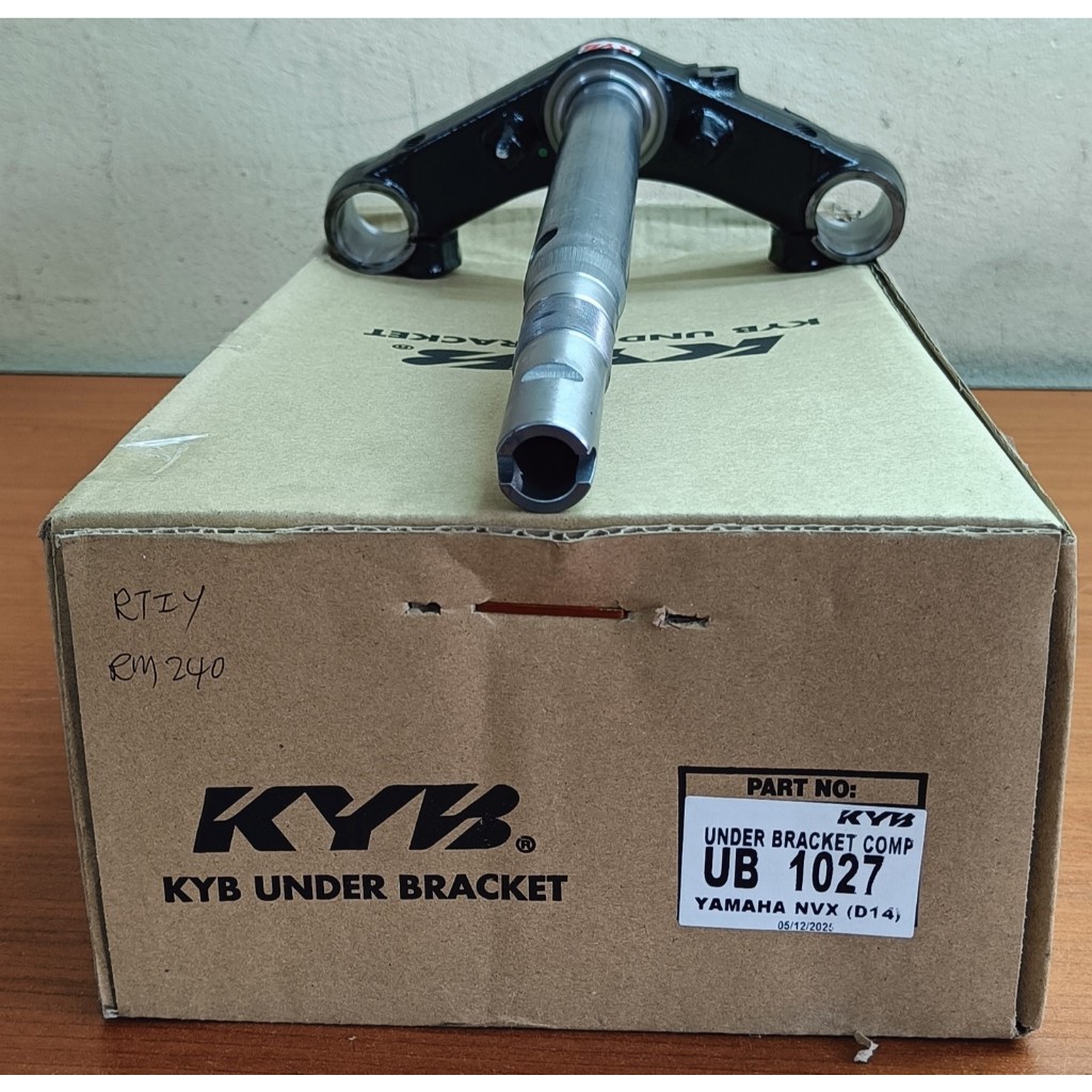 100% KYB Kayaba NVX V3 Under Bracket T Fork Steering Stem Tiga Kaki