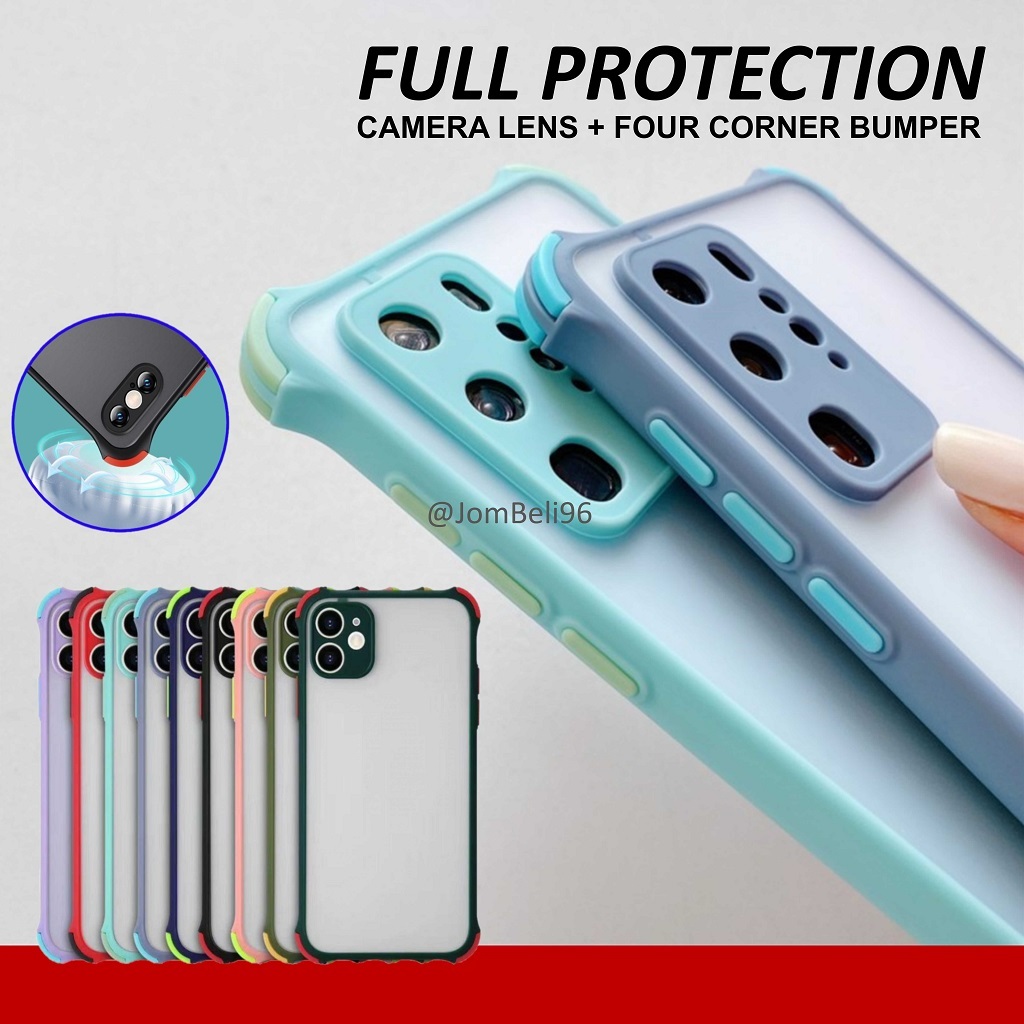 CASING OPPO A15 A16 A54 A93 A31 A5S A3S A1K F9 R9S RENO 5F 5 PRO 4G 5G กันชน Matte เคสโทรศัพท์