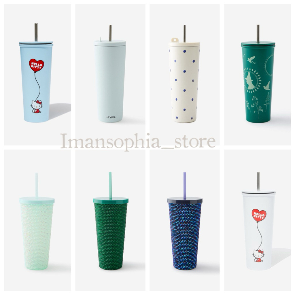 Typo Sipper Smoothy Cup & Metal Smoothie Cup