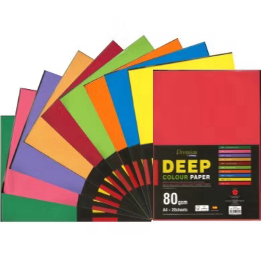 CAMPAP DEEP COLOUR PAPER 80GSM a4 SIZE 20s (CA4701)