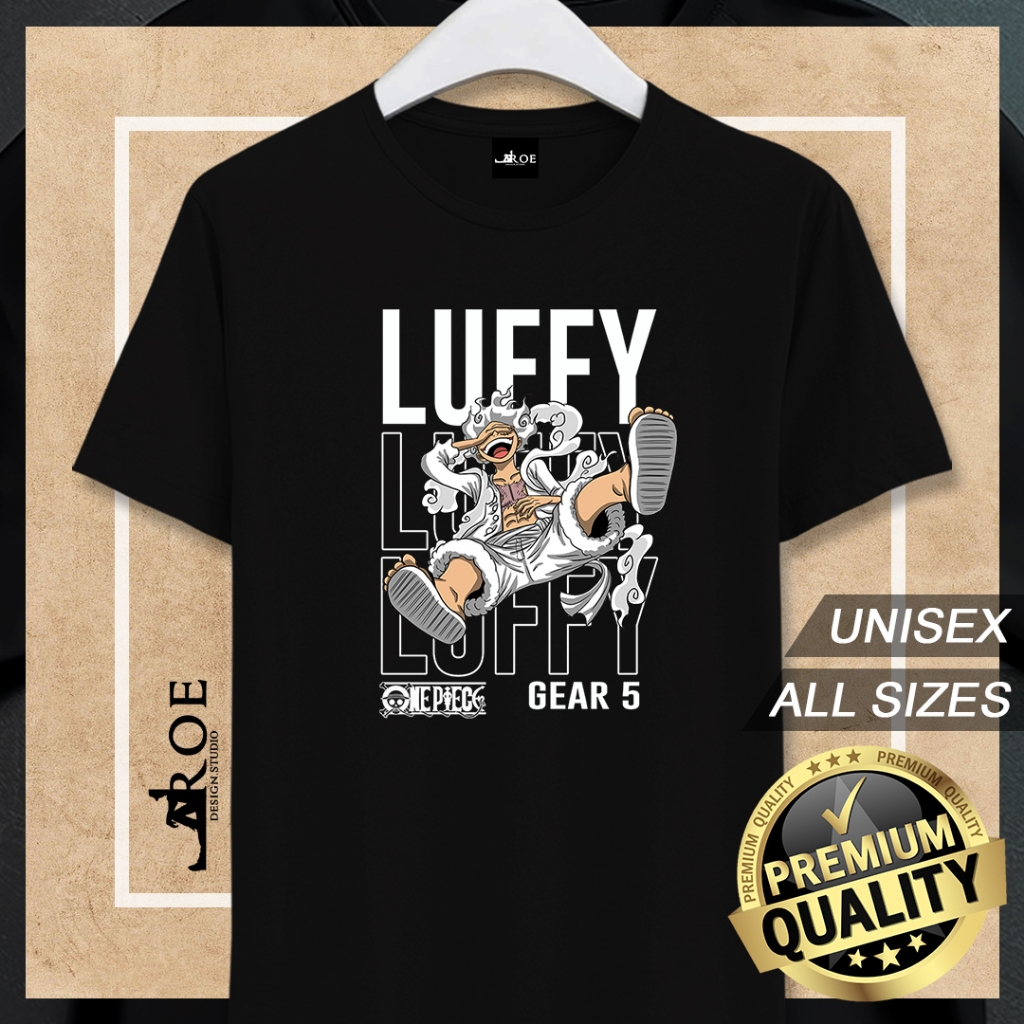 🔥 Baju Tshirt LUFFY GEAR 5 ONE PIECE ANIME Unisex🔥