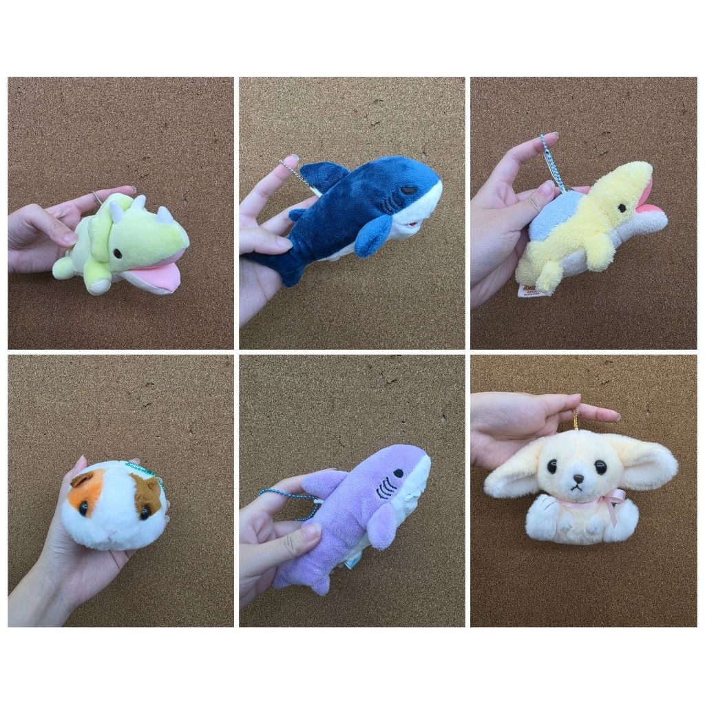 ️ สัตว์น่ารัก Plushie ของเล่นนุ่มพวงกุญแจ Amuse Amufun