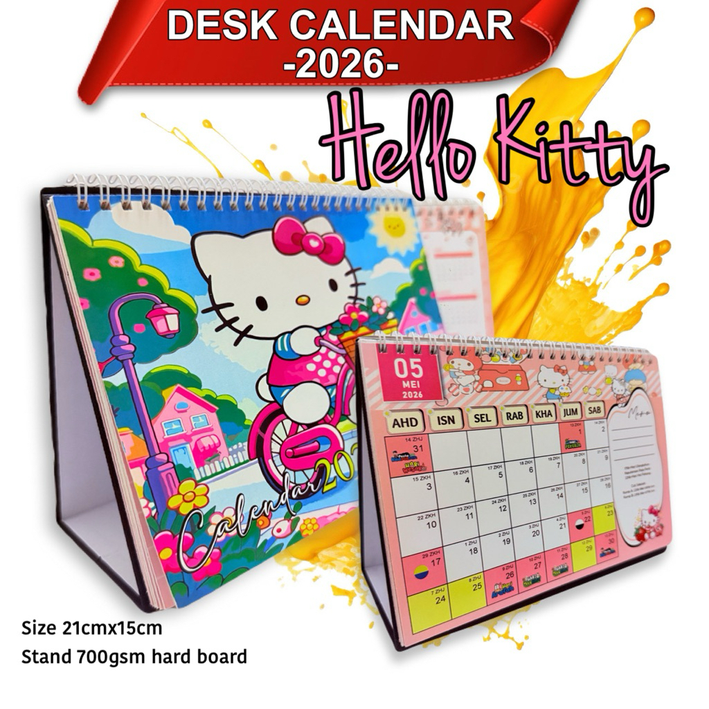 ปฏิทิน 2026 ปฏิทินตั้งโต๊ะ hello kitty 2026 ปฏิทินตั้งโต๊ะ