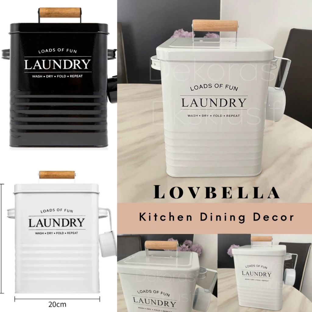 🇲 🇾BEKAS SABUN DEBU SABUN DOBI LAUNDRY กล่องเก็บของ CANISTER LAUNDRY BEADS JAR LAUNDRY POWDER