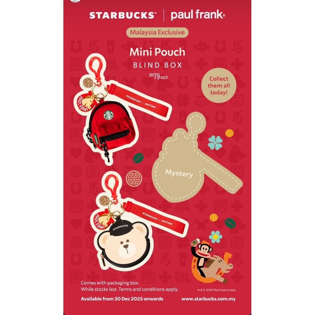 กระเป๋า Starbucks และ Paul Frank Mini