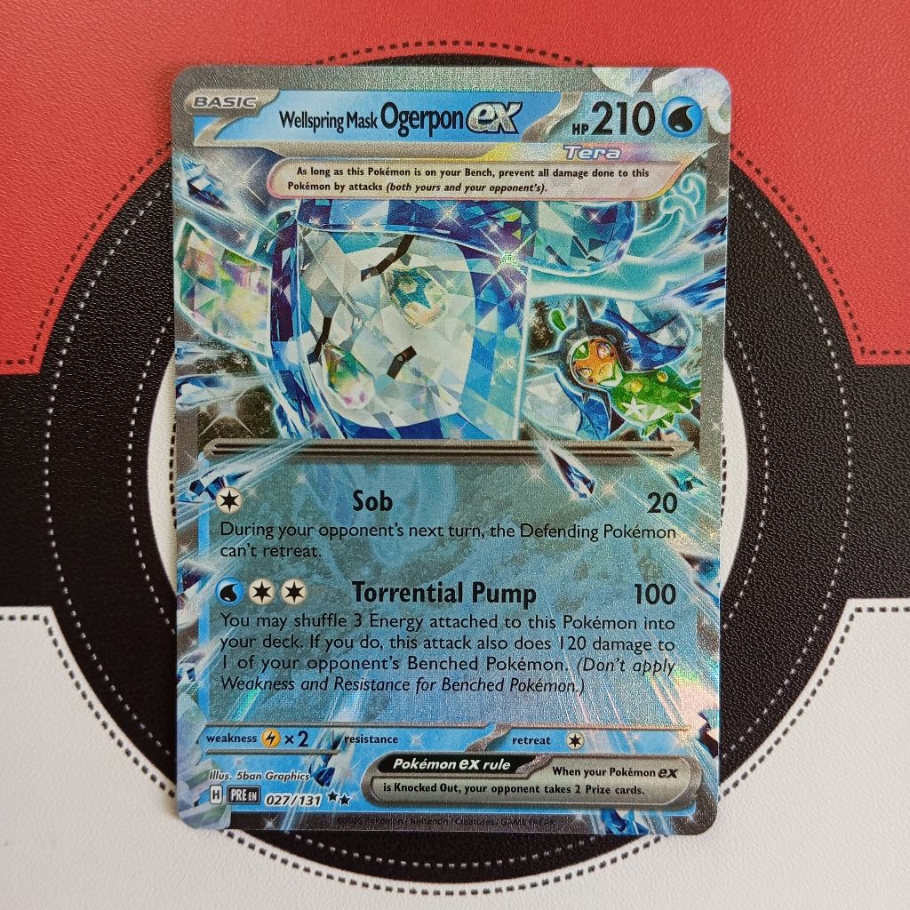 Pokemon TCG - Wellspring Mask Ogerpon 027/131 - Prismatic Evolution (RR)