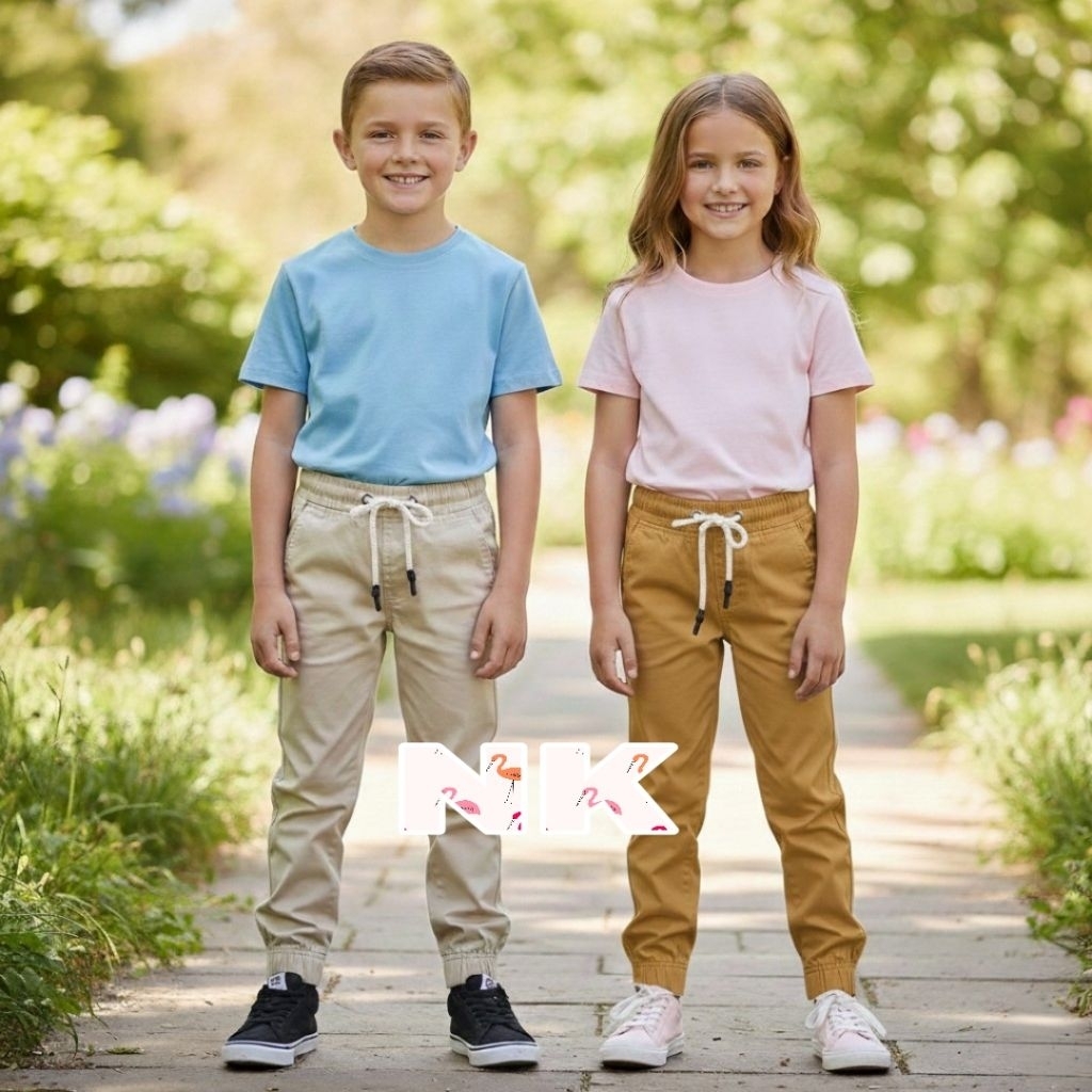Kids Slack Pants, Boy Slack Pants คุณภาพสูง 4 Pocket Jagger Girl Slack Pants (2y-12y)size