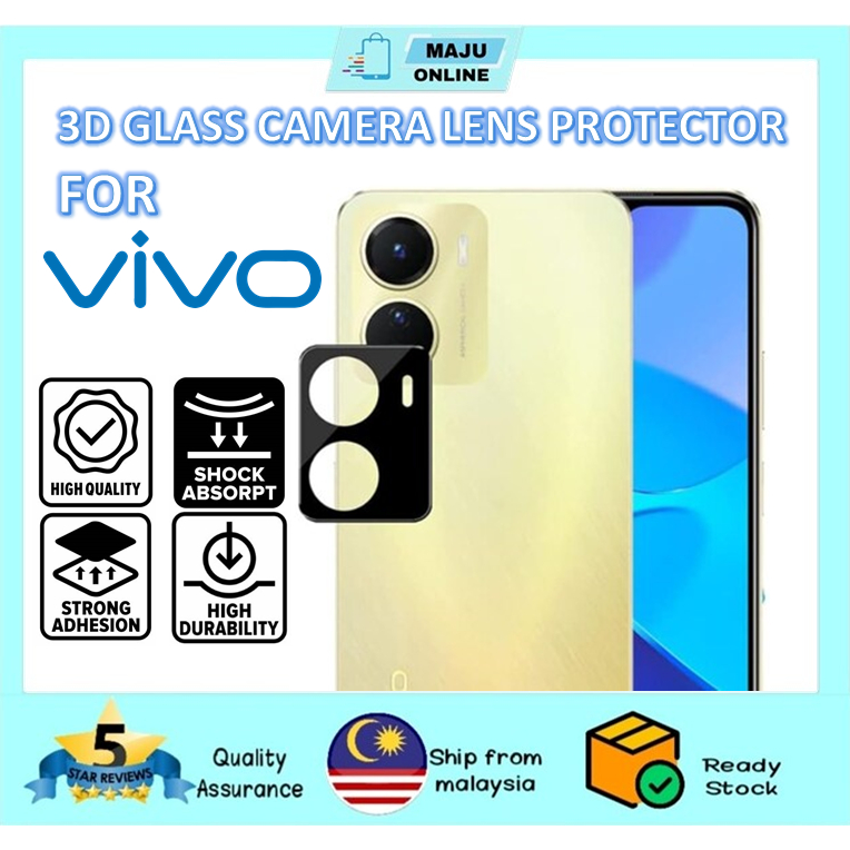 MAJU9H Full Cover สมาร์ทโฟนเลนส์กล้อง Vivo Y16 Y76 Y36 Y20 V20 V25 V27 ป้องกันกระจกนิรภัยป้องกันรอยข