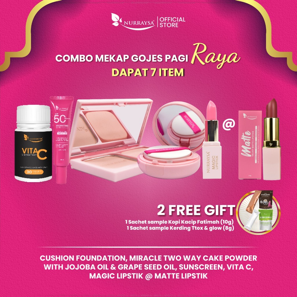 NURRAYSA Set Mekap Gojes 7 ITEM