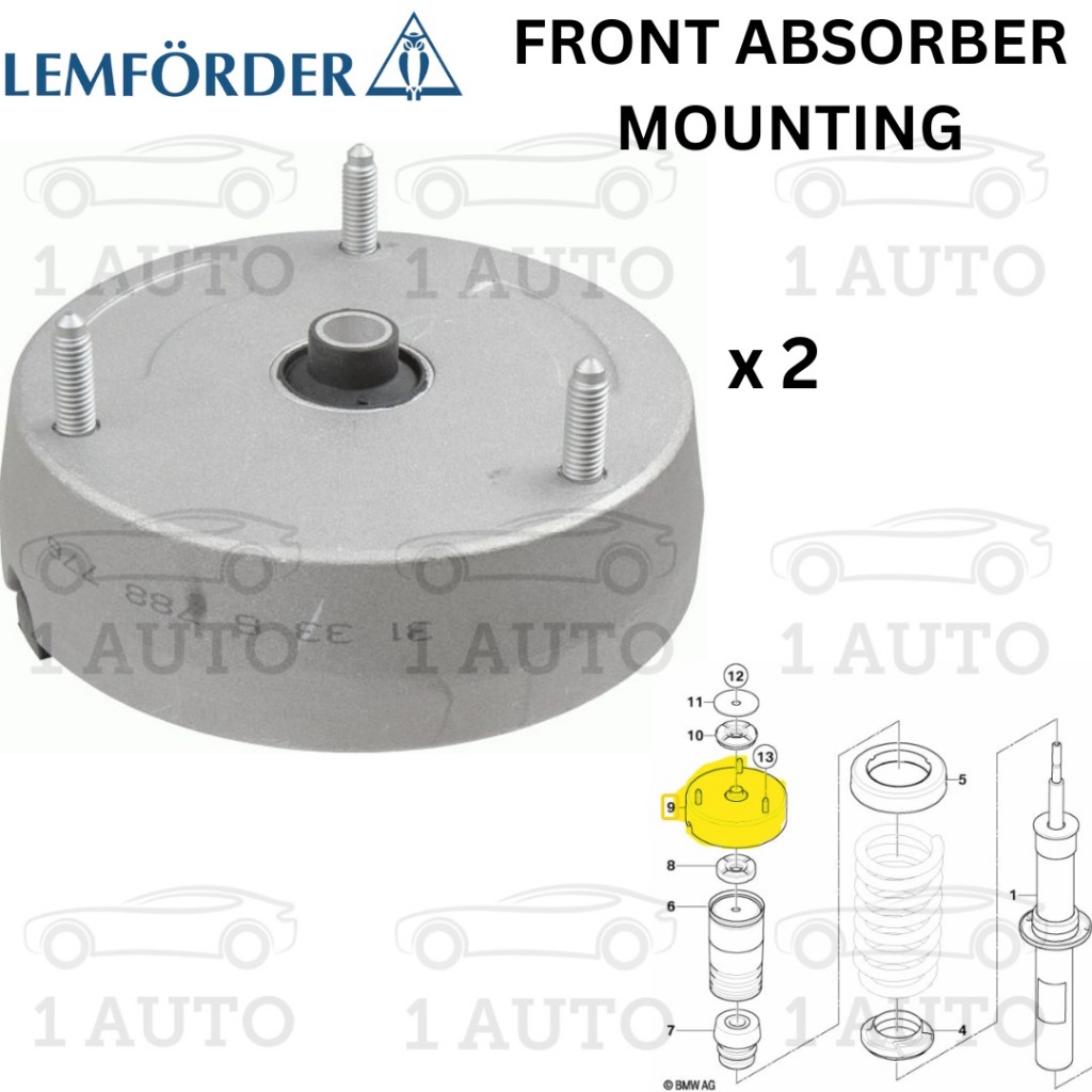 LEMFORDER GERMANY ด้านหน้า ABSORBER MOUNTING BMW X5 E70 3.0d 3.0Si 35iX X6 E71 35dX 35iX 40dX