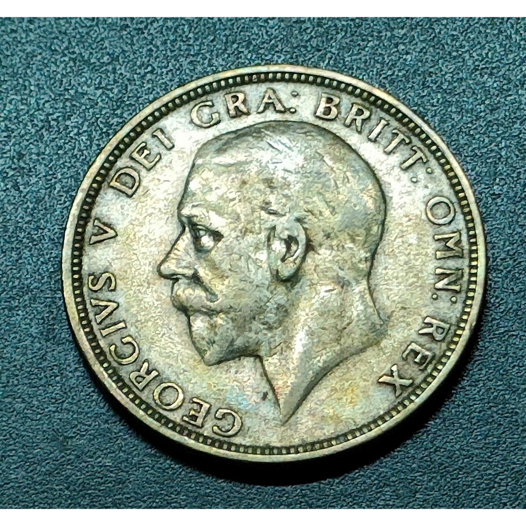 UK King George V 1 Florin เหรียญเงิน 1935