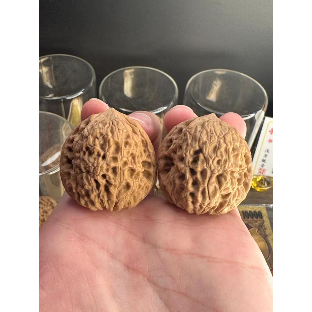สตูดิโอ RUIXI |.ขนาดใหญ่| วอลนัทธรรมชาติสําหรับคอลเลกชัน D47 tableh 种PING GU DA TUAN YUAN Walnut คู่
