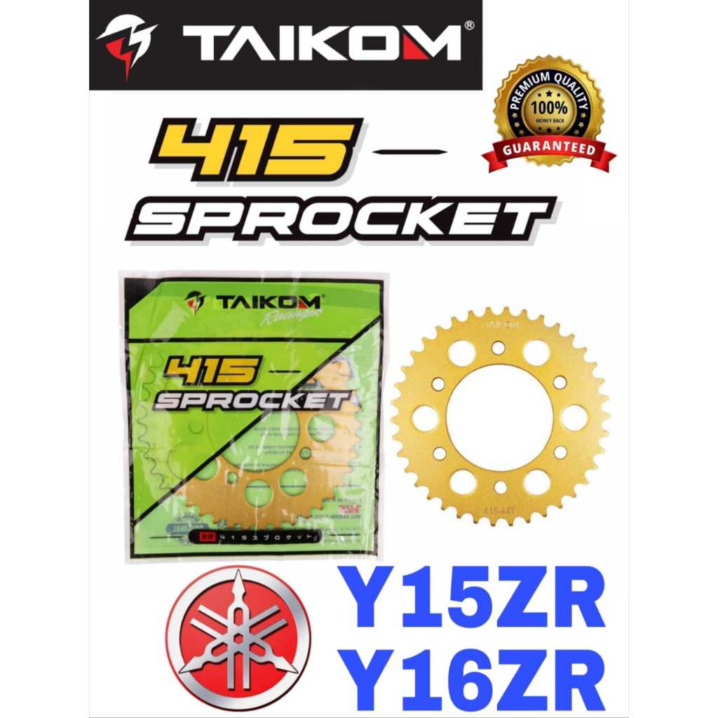 TAIKOM สเตอร์หลัง Yamaha Y15 ZR Y16ZR GOLD EMAS 415 Spoket Belakang Yamaha Y15 ZR Y16ZR