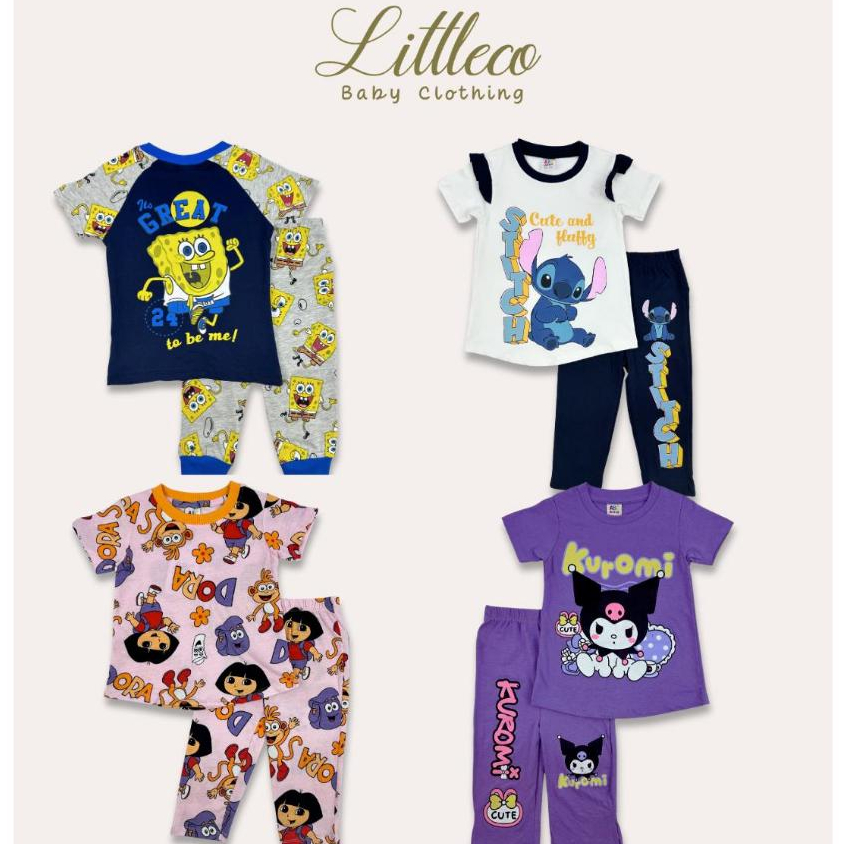 LittleCo Kids Pyjamas Set (b) - ชุดนอนเด็ก pijamas ชุดนอนผ้าฝ้าย pijamas kapamamas pijamas set 儿睡衣