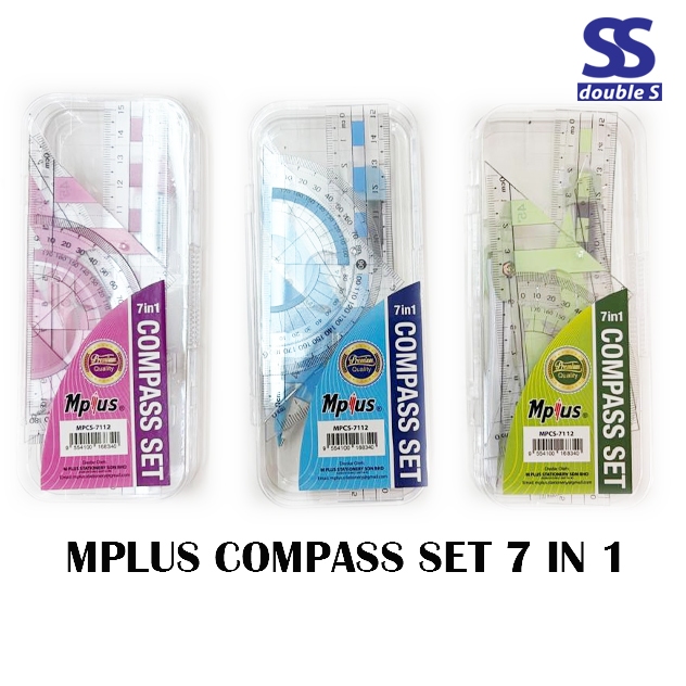 ชุดเข็มทิศ MPLUS/ชุดเรขาคณิต 7 in 1