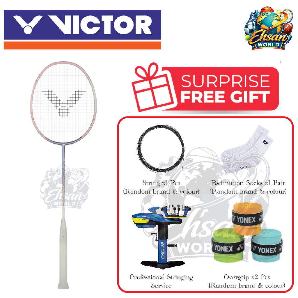 ไม้แบดมินตัน Victor Thruster K Ryuga MUSE - สีชมพู/คน TK-RYUGA-MUSE