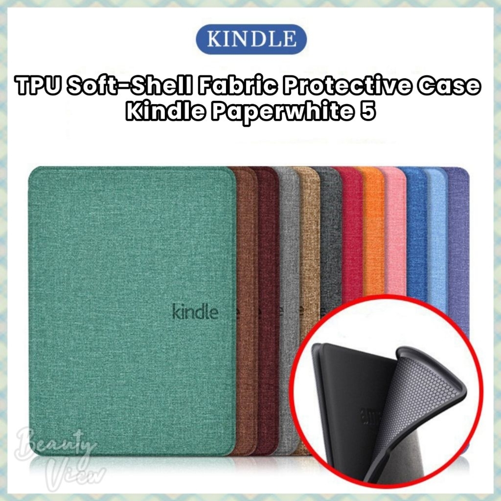 Kindle TPU Soft-Shell Fabric Protective Case Kindle Paperwhite 5