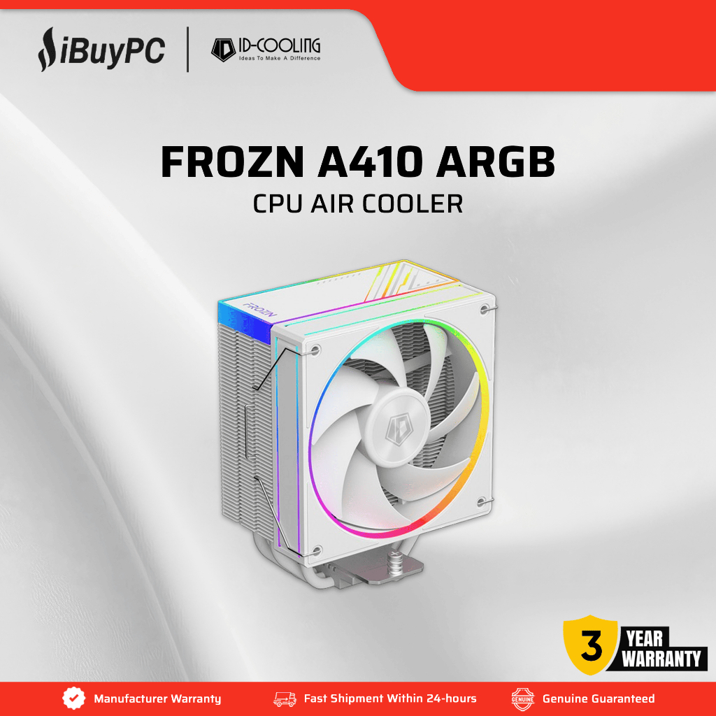 ID-COOLING FROZN A410 ARGB ตู้แช่อากาศ CPU สีขาว