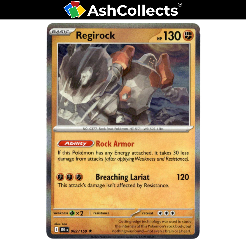 Regirock 082/159 Holofoil - Pokemon Journey Together