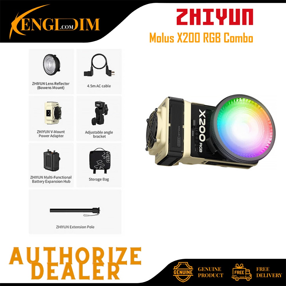 Zhiyun Molus X200 Bi-Color / RGB COB ไฟ LED