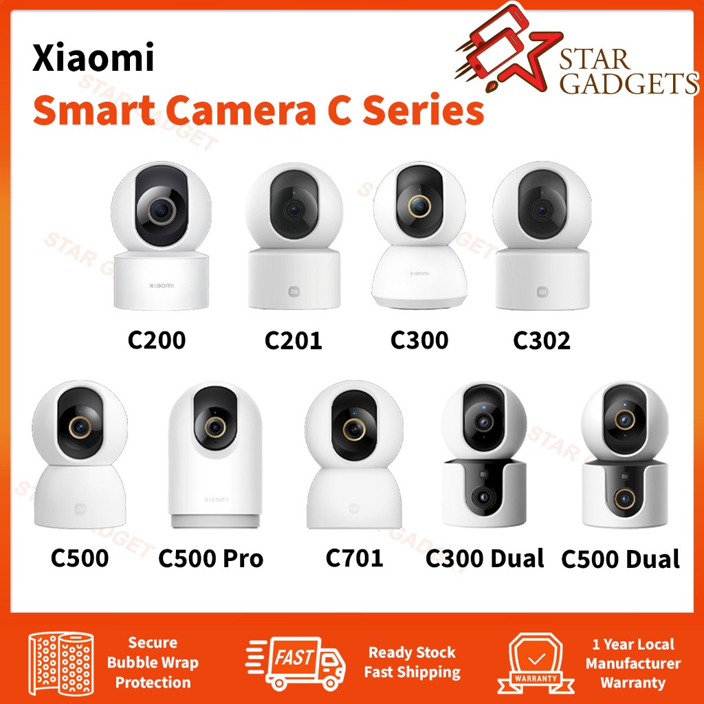 Xiaomi Smart Camera C200 / C201 / C300 / C302 / C500 / C500 Pro / C701 / C300 Dual / C500 Dual New S