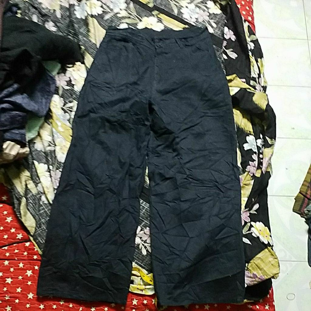 WOMEN BAGGY PANT NAVY BLUE SIZE 29 31X37 INCH