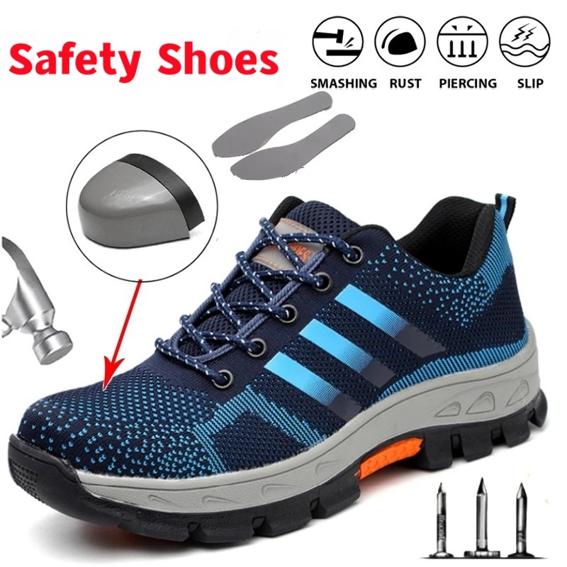 GRAEAE รองเท้าเซฟตี้แฟชั่น Heavy Duty Saftyshoes ventilate รองเท้านิรภัย